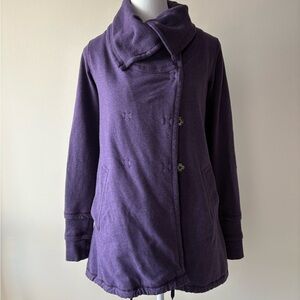 Sz4 Lululemon Gratitude Wrap jacket deep zinfandel